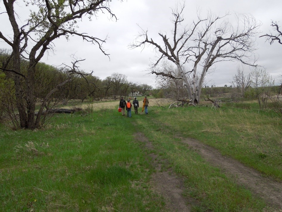 Nebraska crew walking